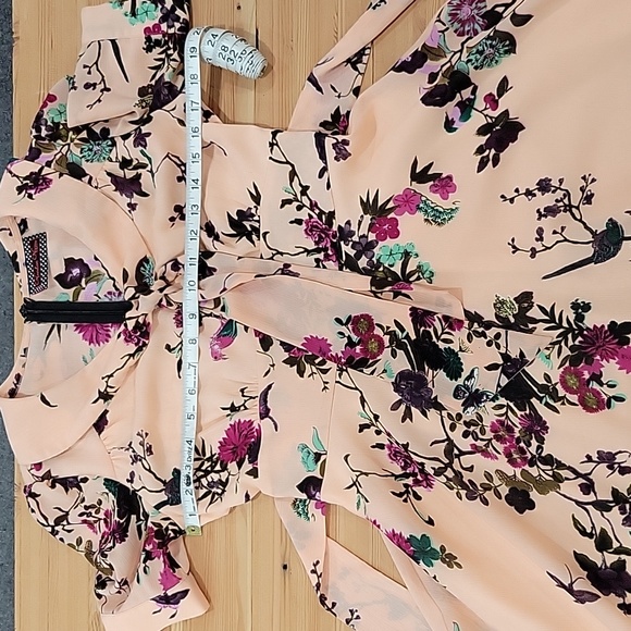 Voodoo Vixen Medium Pink Floral Dress - Picture 4 of 5